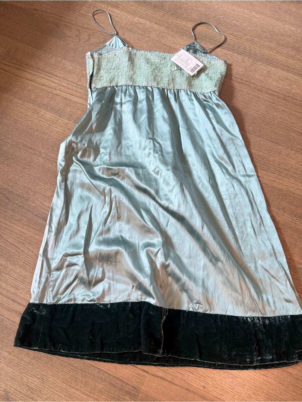 Kimchi Blue Urban Outfitters NWT Y2K Silk & Velvet Dress: Size Small - Picture 9 of 10